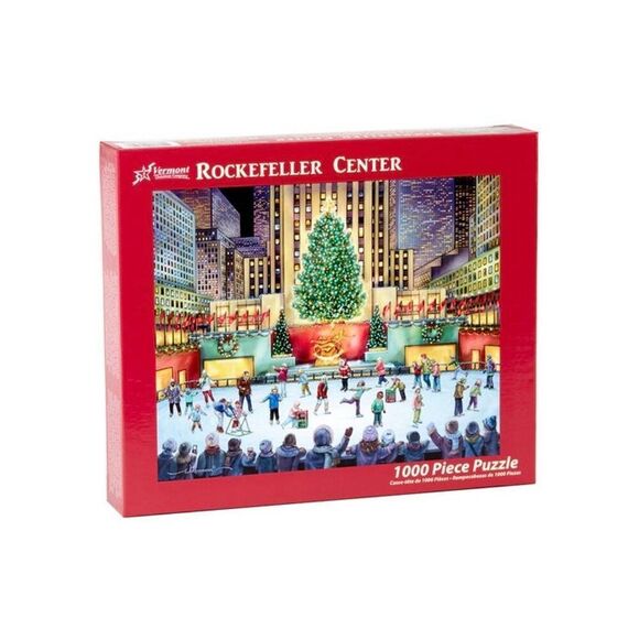Vermont Christmas Co. Rockefeller Center by Wollenmann 1000 pc Jigsaw Puzzle - Picture 1 of 9